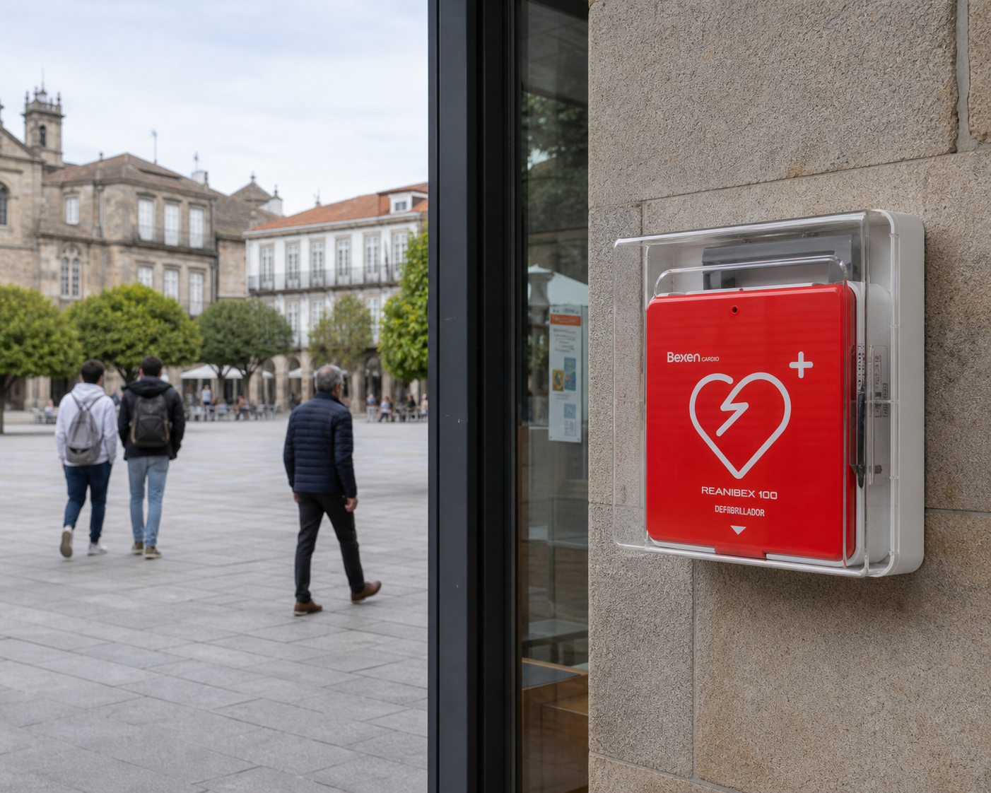 Instalación de desfibriladores en Pontevedra, Pontevedra