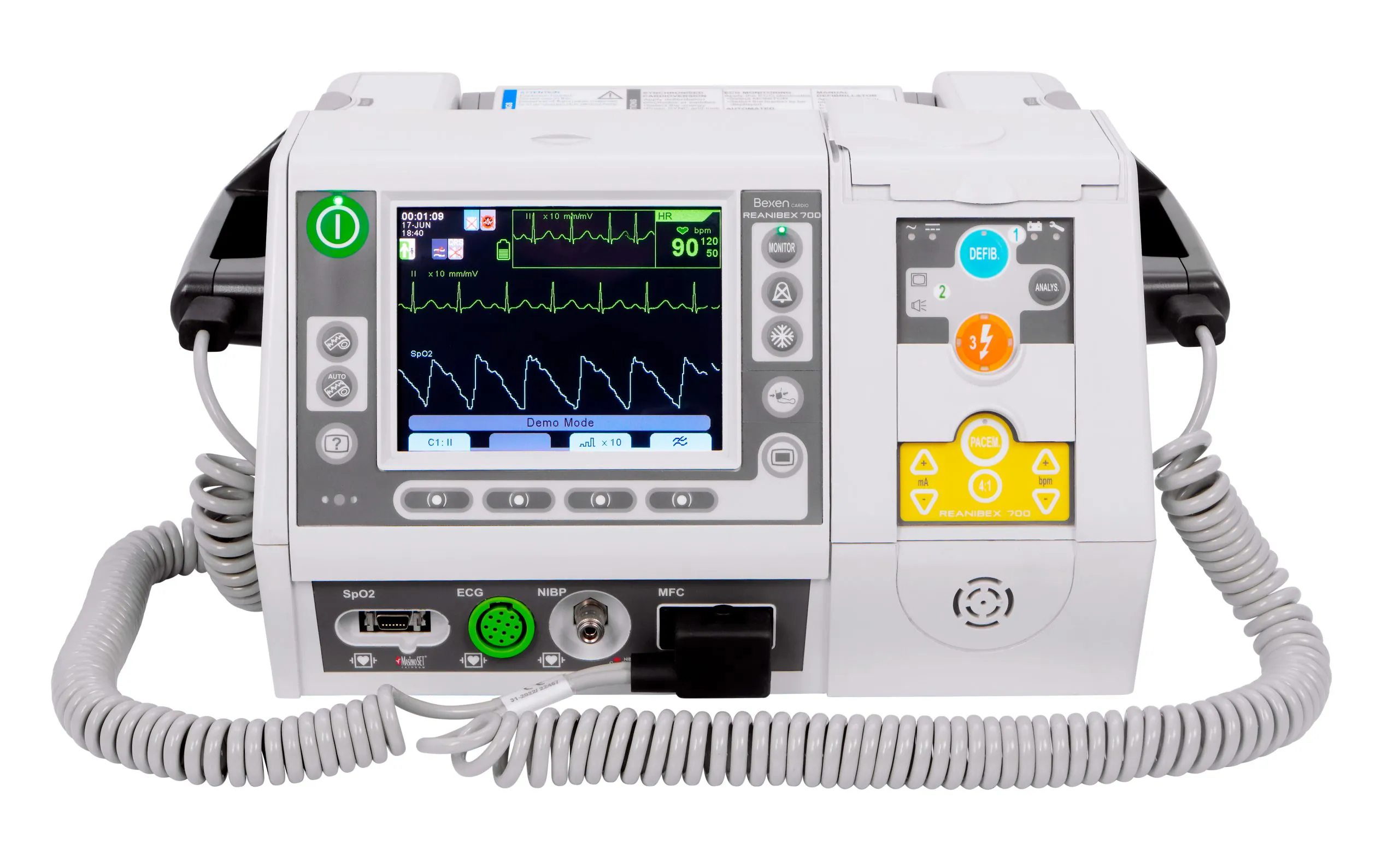 Monitor desfibrilador hospitalario